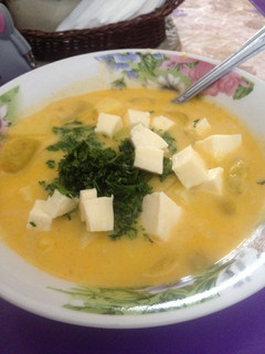 Una foto de Locro de papa con melloco