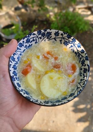 Foto resep Egg Drop Soup Tofu