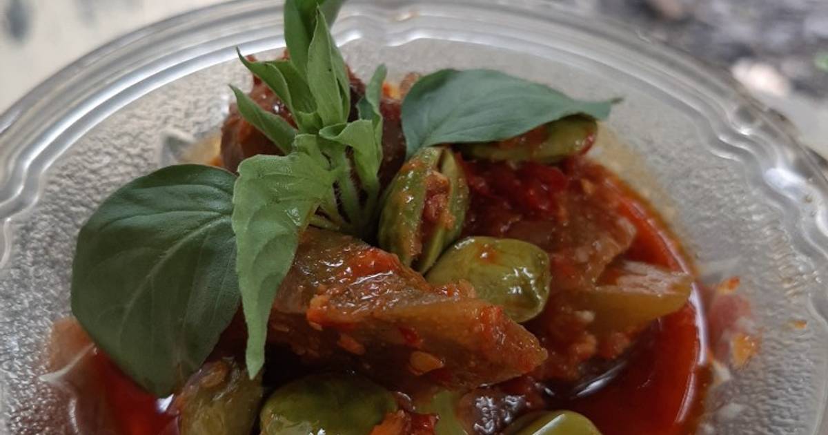 Resep Terong Balado Petai Ebi Enak Dan Mudah Cookpad