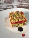Tartar de aguacate y salmón noruego