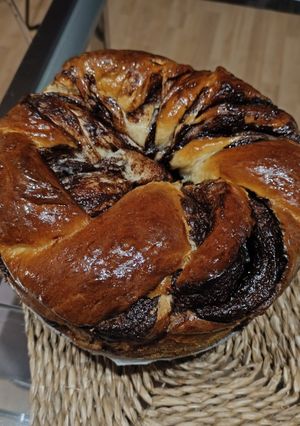 Una foto de Babka de chocolate
