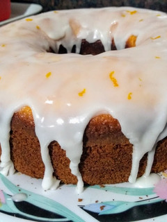 Una foto de Budín de naranja