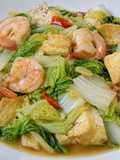 Tumis Sayur Sawi Putih Seafood
