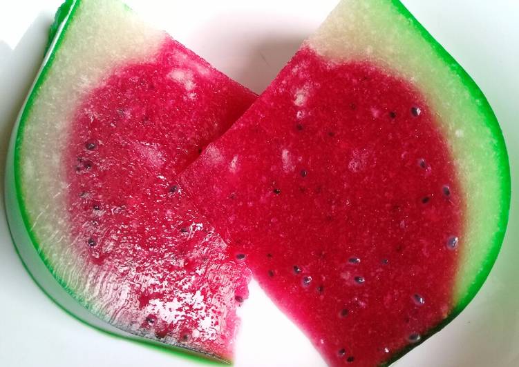 Resep Agar - agar semangka Anti Gagal