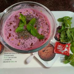 A picture of Beetroot Curd.