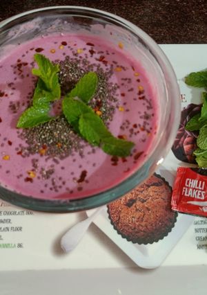 A picture of Beetroot Curd.