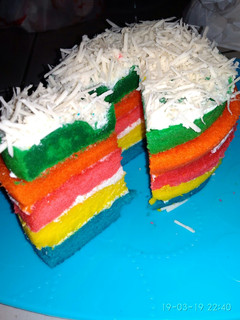 Foto resep Rainbow cake lembut Ny. liem