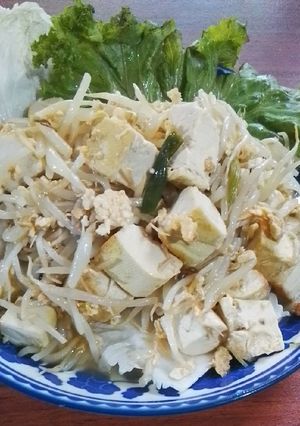 รูปของ ผัดถั่วงอกเต้าหู้ ใส่ไข่
