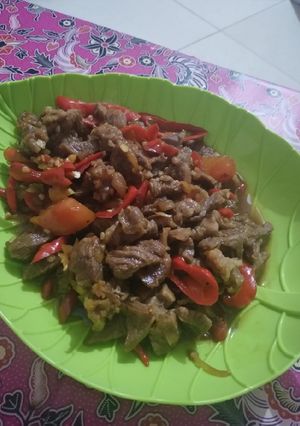 Foto resep Oseng sapi simple