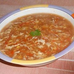 A picture of Hot n sour soup.