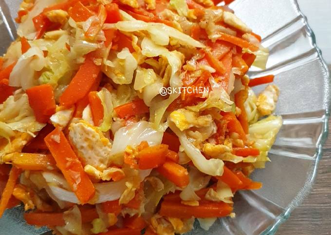 Resep Orak Arik Telur Kol Wortel Oleh Skitchen Cookpad