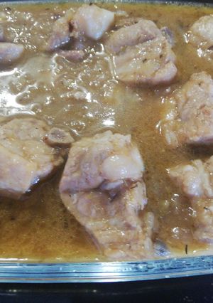Una foto de Costilla carnosa de cerdo a la cerveza