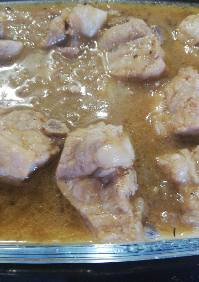 Una foto de Costilla carnosa de cerdo a la cerveza