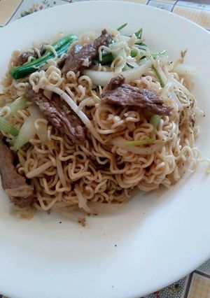 Hình của món Mỳ xào bò.