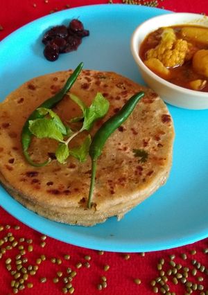 A picture of Sprout paratha.