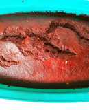 Brownie de chocolate y plátano