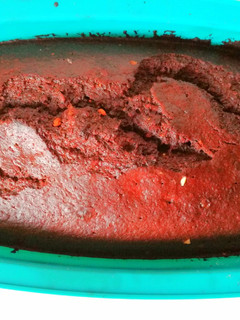 Una foto de Brownie de chocolate y plátano