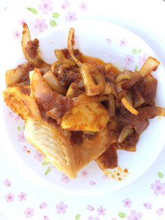 A picture of Fish Fillet And Pineapple In Sambal Sauce.