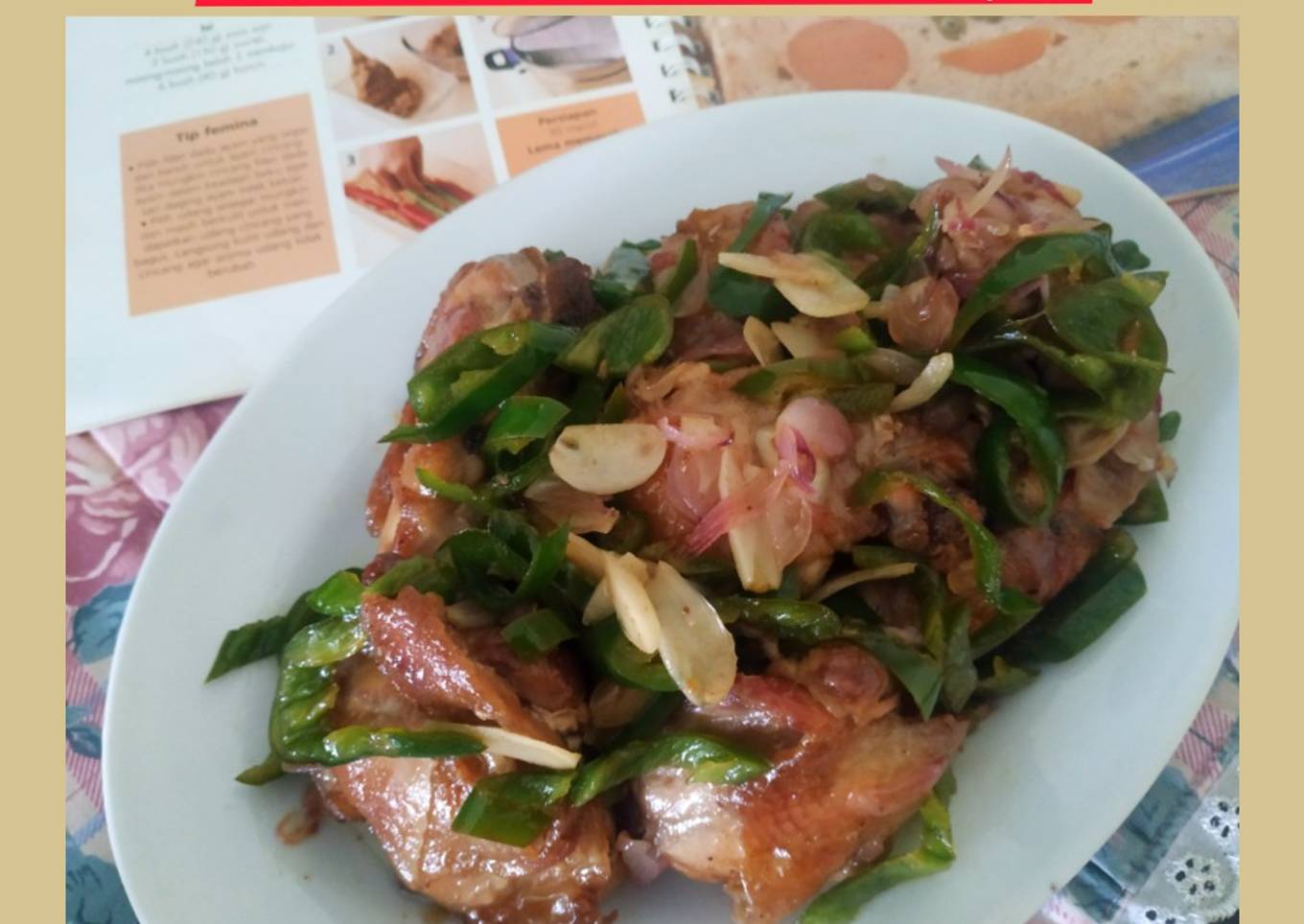 Ayam Goreng Tumis Cabe Hijau