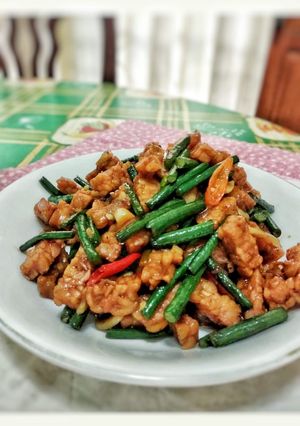 Foto resep Tumis Tempe Kacang Panjang Saus Tiram
