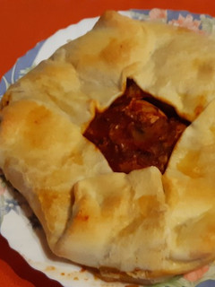 Una foto de Galette de puerros y champiñones