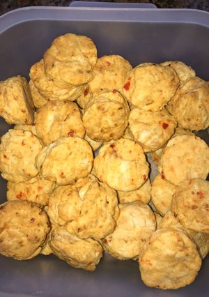 Una foto de Scon de morrón fácil