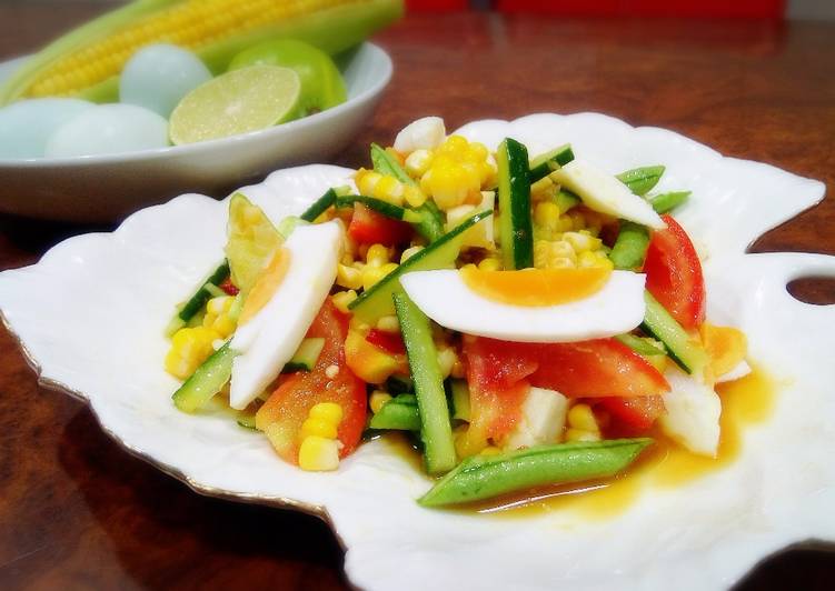 Salad Jagung Telur Asin #Indonesiamemasak
