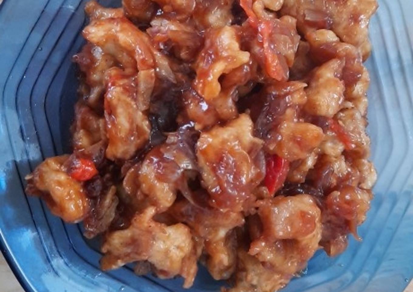 Resep Ayam saos pedas manis Anti Gagal