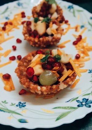 साबूदाना फ्रूट टार्ट (Sabudana fruit tart recipe in Hindi) रेसिपी मुख्य फोटो