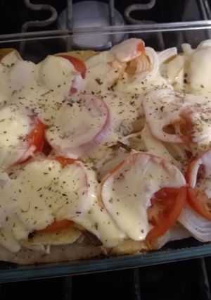 Una foto de Filete de Merluza con papas fritas
