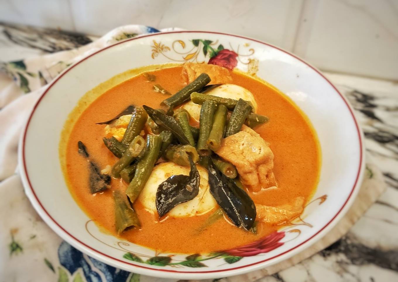 Gulai Kacang Panjang Tahu Telur Praktis
