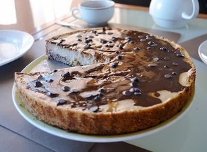 Una foto de Cheesecake fit de dulce de leche