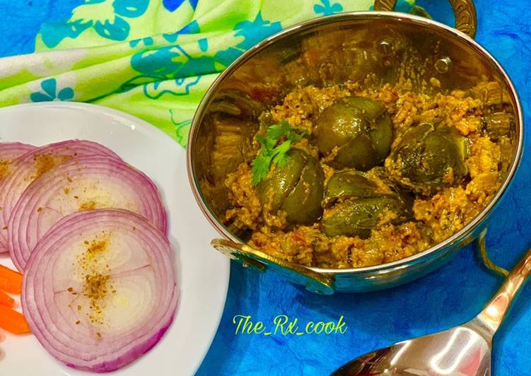 How to Cook Perfect Bharwan baingan bharli vangi ennegayi gutti vankaya stuffed eggplant