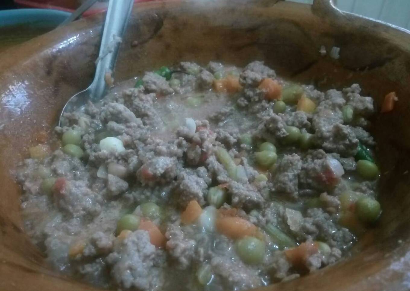 Carne con verduras