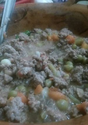 Una foto de Carne con verduras