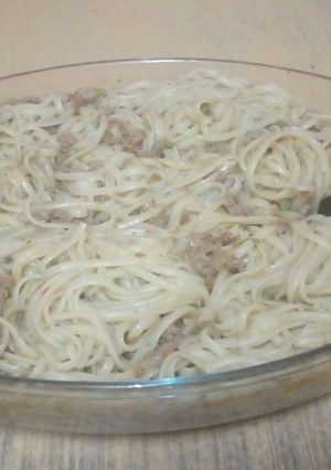Una foto de Fideos con salsa 🍝