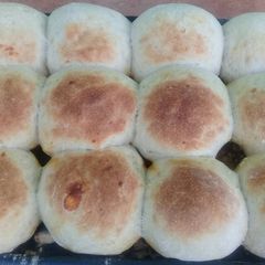 A picture of Buns with little cheese.
