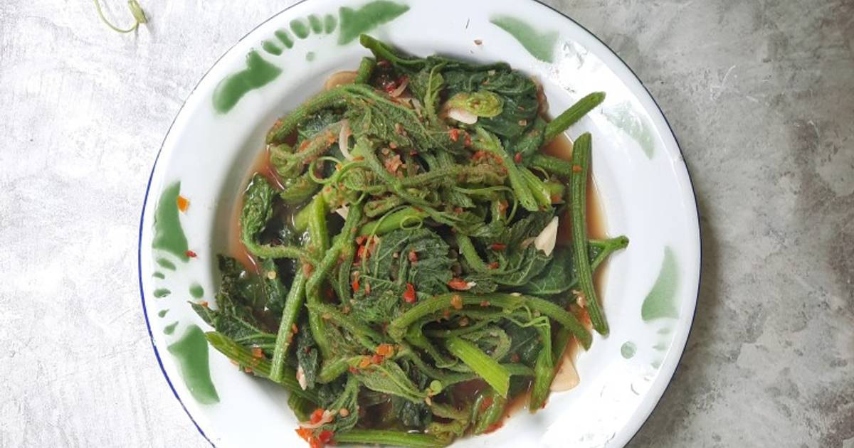 Resep Tumis Pucuk Daun Labu Oleh Thyara Cookpad