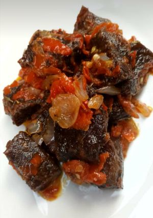 A picture of Ram meat.