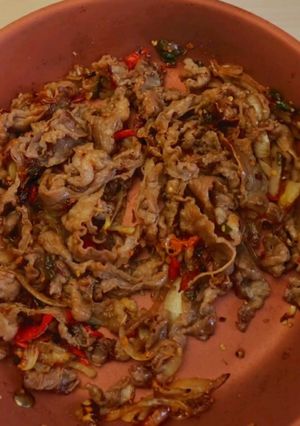 Foto resep Oseng Mercon Daging
