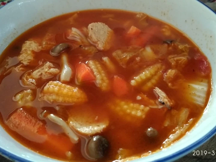 Langkah Mudah untuk Membuat Resep Tomyam vegetarian (vegan) yang Lezat Sekali Anti Ribet, Mantap Sekali