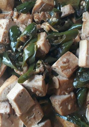 Foto resep Tumis tahu putih cabe hijau