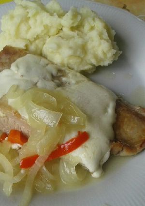 Una foto de Churrascos de cerdo al horno