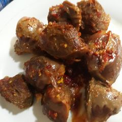 A picture of Fried beef.