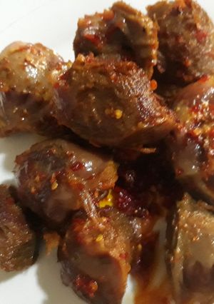 A picture of Fried beef.