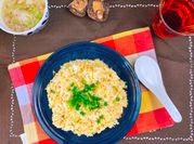 A picture of oil rice sardine