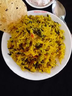 मेथी मटर पुलाव(Methi matar pulao recipe in Hindi) रेसिपी मुख्य फोटो