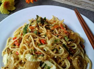 Foto resep Mie Tek Tek Spaghetti Goreng Jawa