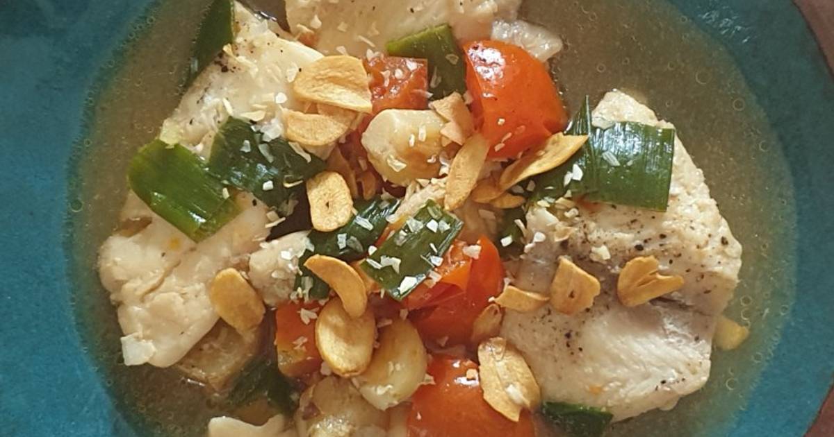 Resep Garlic & Ginger Fish Soup (= sup ikan jahe & bawang putih) oleh