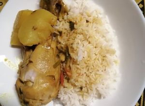 Une photo de L'originale sauce curry de poulet du Sud de l'Inde